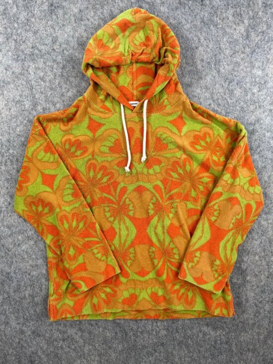 Sandro Other - Sandro Mens Psyche Floral Hoodie Sz M Terrycloth